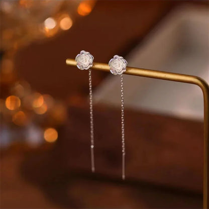 Women's Fashionable  Danburite Ball Pendant  Earrings